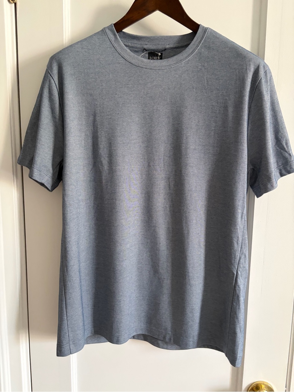 J. Crew Short Sleeve Crewneck Tee in Heather Blue